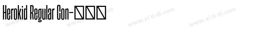 Herokid Regular Con字体转换